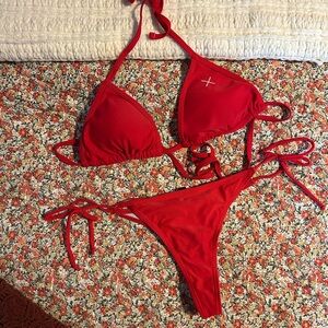 Boutine LA Red Bikini Set